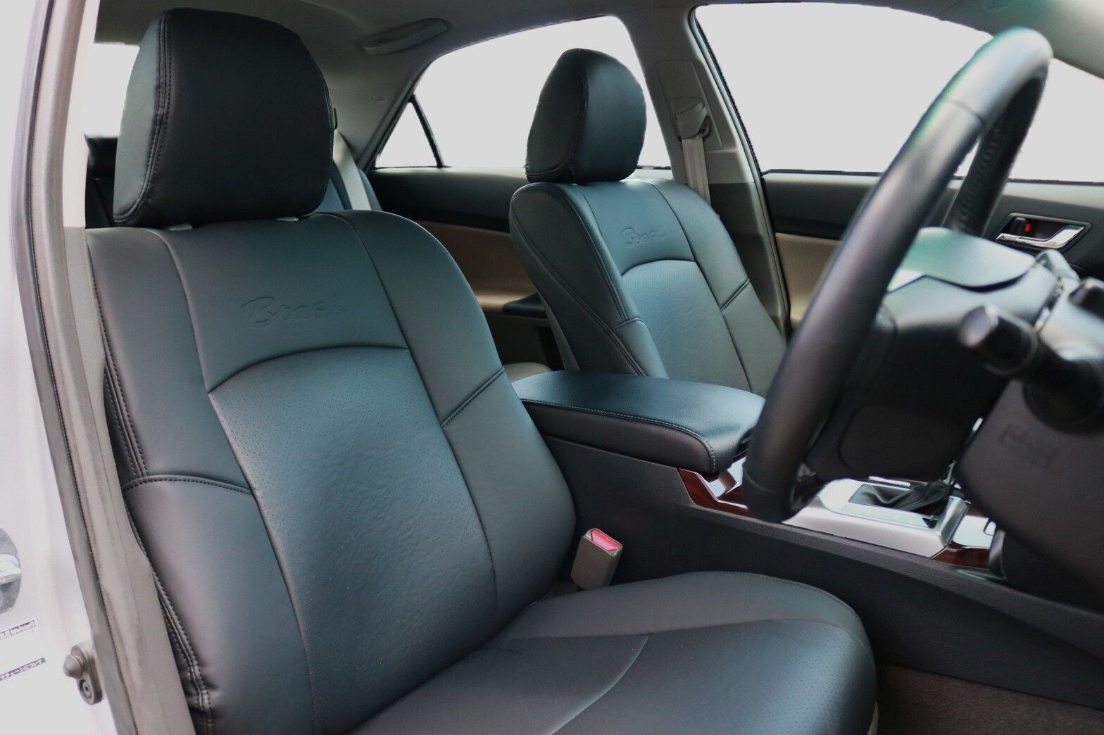 GRX130 マークX BRASHオリジナル 黒革調 シートカバー