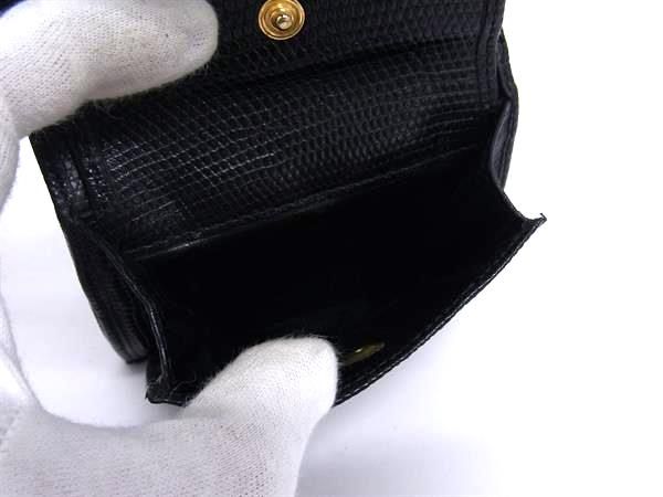 Salvatore Ferragamo フェラガモ ヴァラ リザード型押しレザー 二