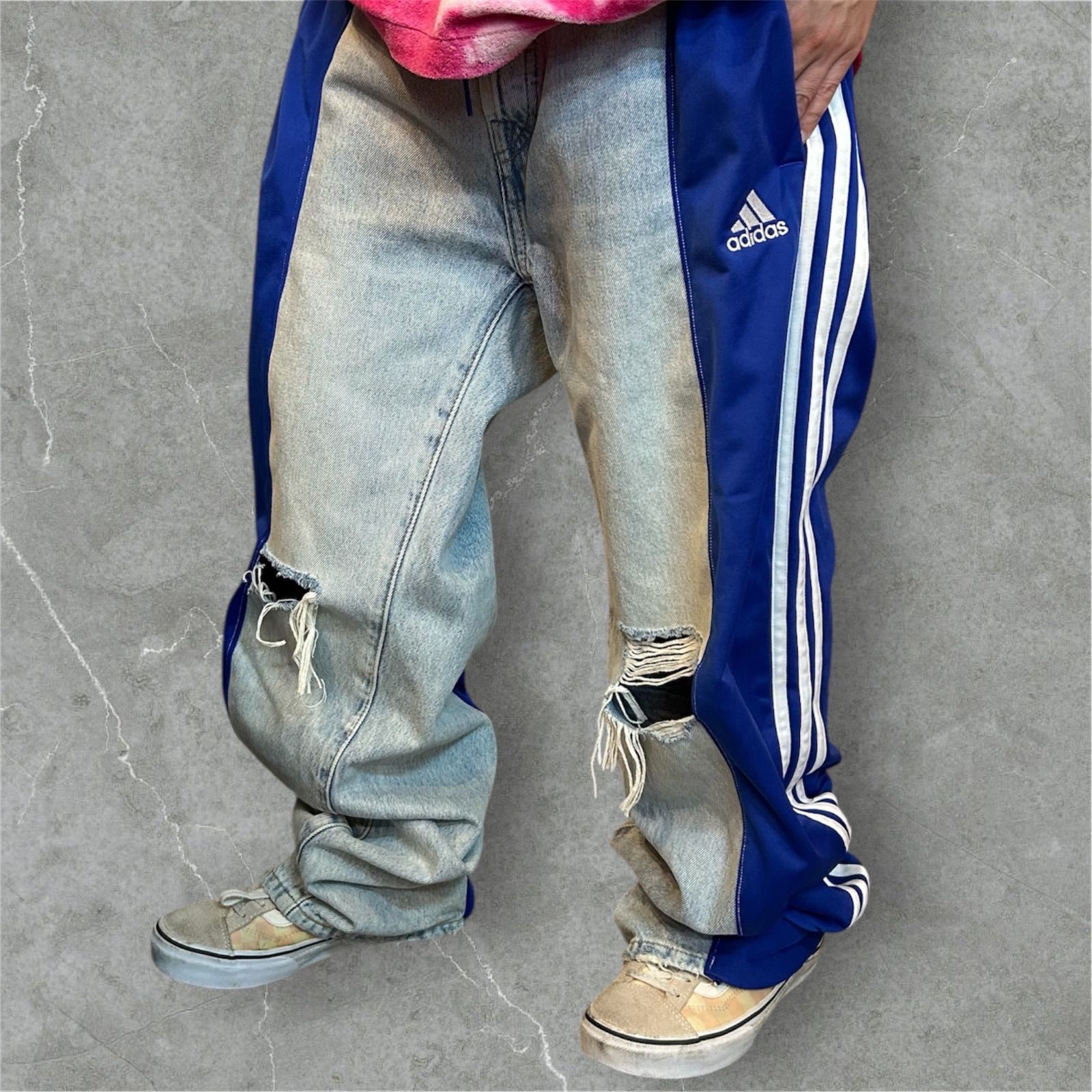 ADIDAS dokking remakeジャージ　リメイク ADIDAS dokking remakeジャージ リメイク - メルカリ