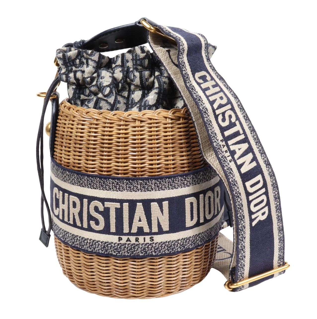 DIOR カゴバッグ ウィッカー オブリークショルダー付き DIOR カゴバッグ ウィッカー オブリークショルダー付き - メルカリ