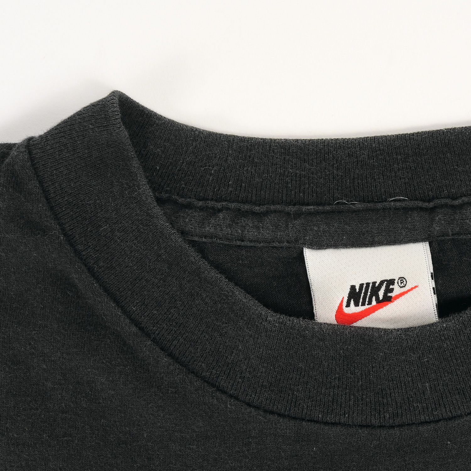 NIKE vintage ナイキ ヴィンテージ Tシャツ サイズ：L AIR JORDAN エアジョーダン ウイングロゴ 日本製 90s ブラック 黒 トップス 半袖 クルーネック シンプル カジュアル ブランド【メンズ】