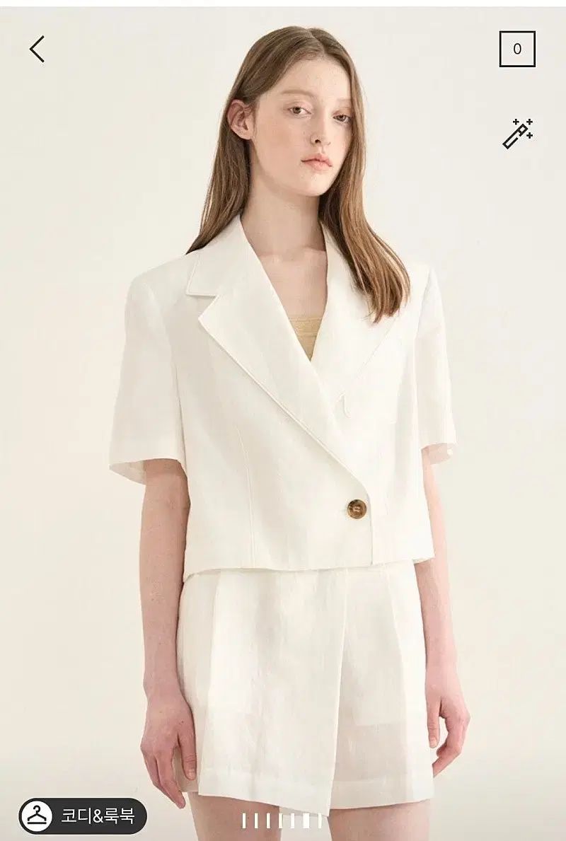 the CASHMERE リネン ジャケット
