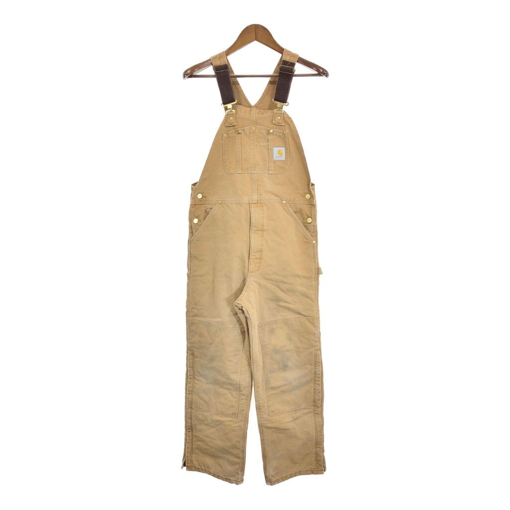 00年代 USA製 Carhartt カーハート ダック ダブルニー ビブ