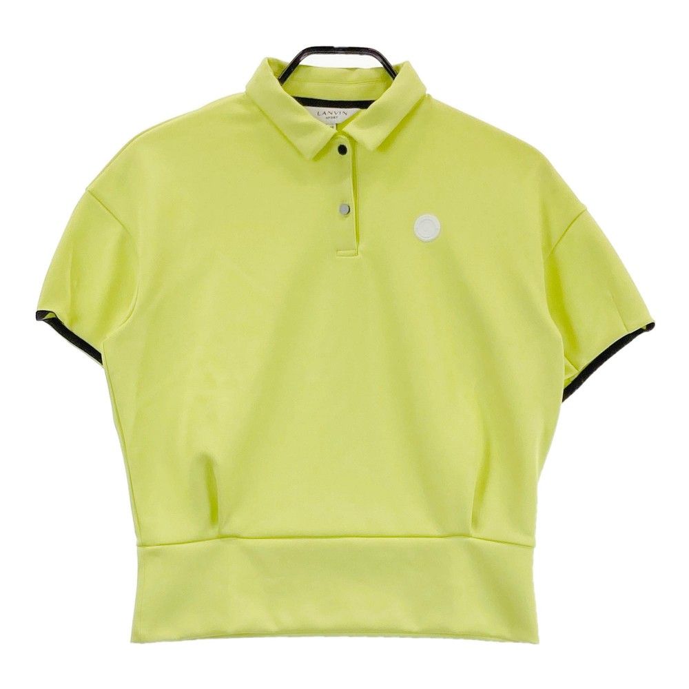 LANVIN SPORT ランバンスポール　ダンボールニット　ポロシャツ　ロゴ サイズ：38 LANVIN SPORT ランバン スポール ダンボールニット