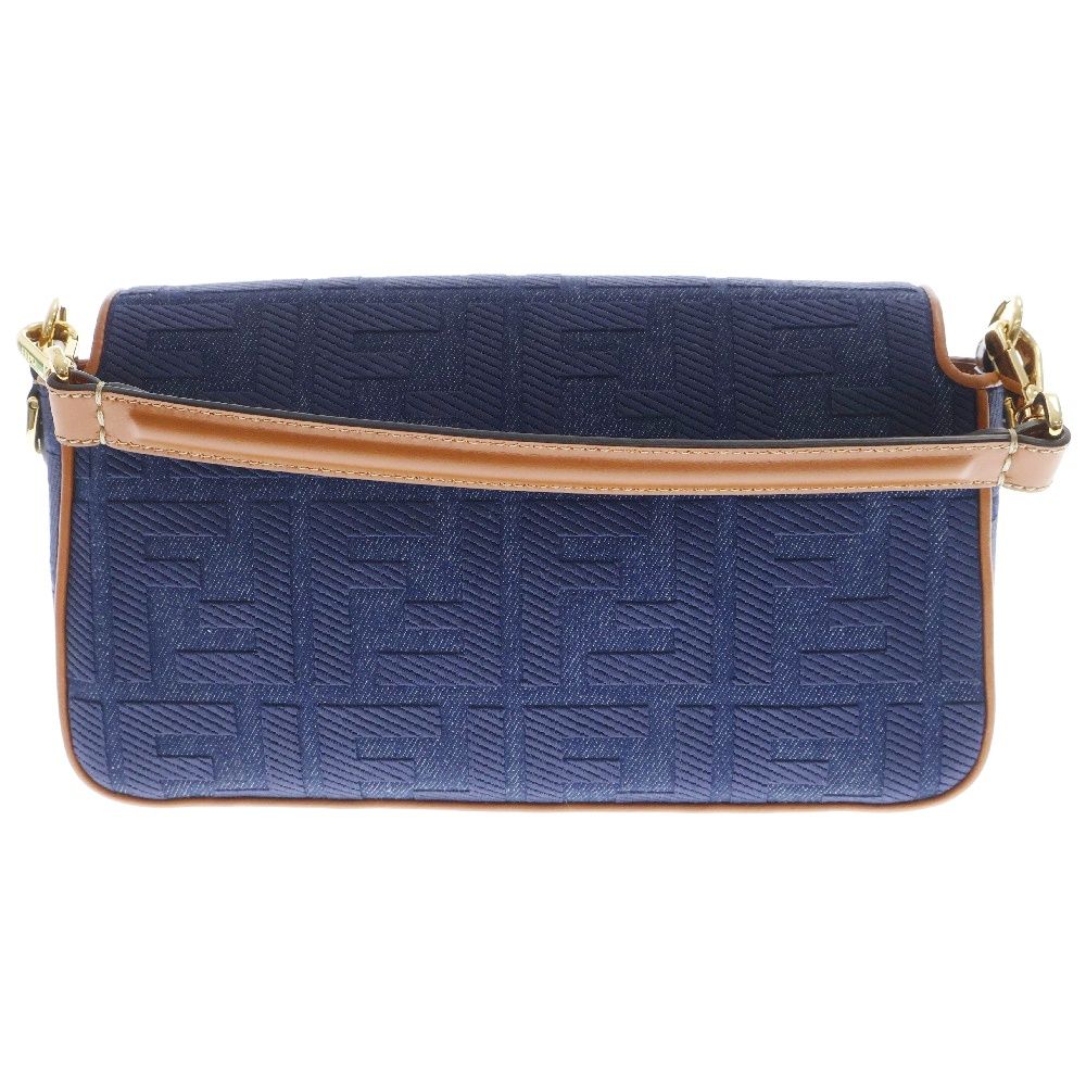 FENDI (フェンディ) ズッカ マンマバケット 2WAYバック ブルー  