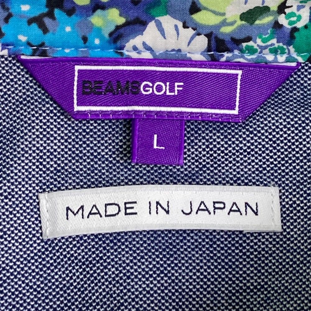 サイズ：L BEAMS GOLF ビームスゴルフ ノースリーブポロシャツ