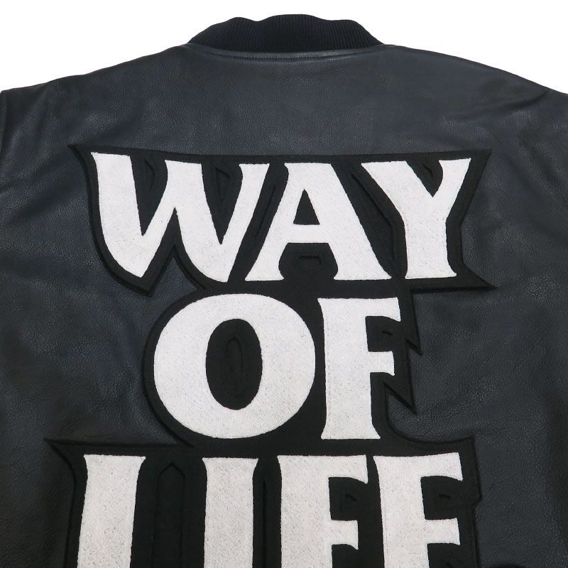 WTAPS x NEIGHBORHOOD EX39 ブラックレザージャケット WTAPS x