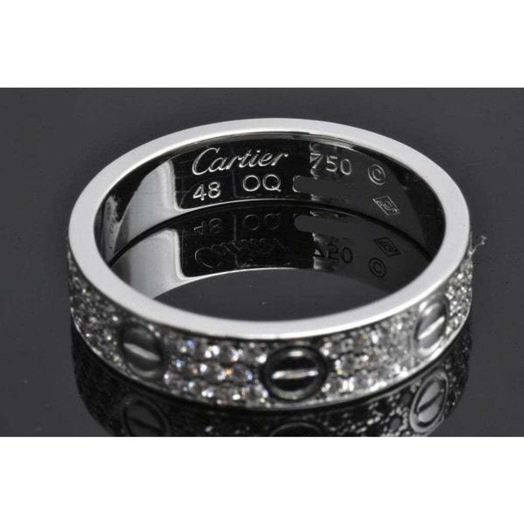 カルティエ Cartier ラブリング スモール パヴェダイヤモンド 57号 