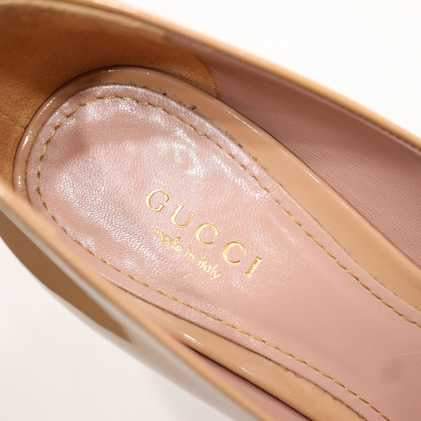 GUCCI グッチ エナメル ハイヒール 309999 サンダル 靴 37サイズ