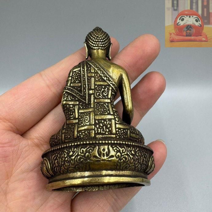 銅製 釈迦蔵仏 薬師仏 置物 釈迦様 装飾品 工芸品 美術品 置物