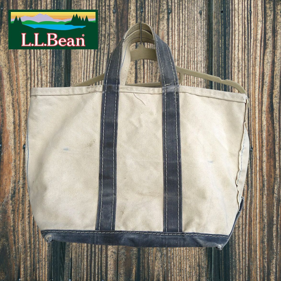 2色ギザタグ】80'S 1980年代 エルエルビーン L.L.bean. BOAT AND TOTE