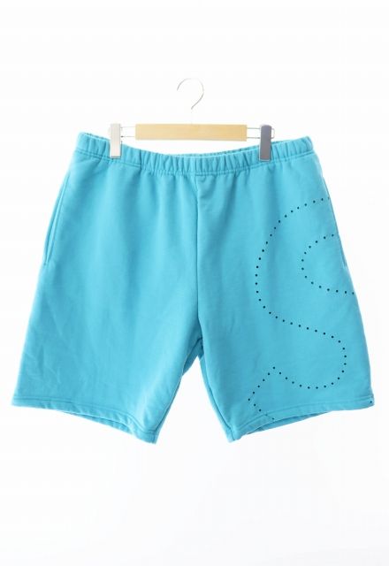 シュプリーム SUPREME 21SS Laser Cut S Logo Sweatshort Cyan