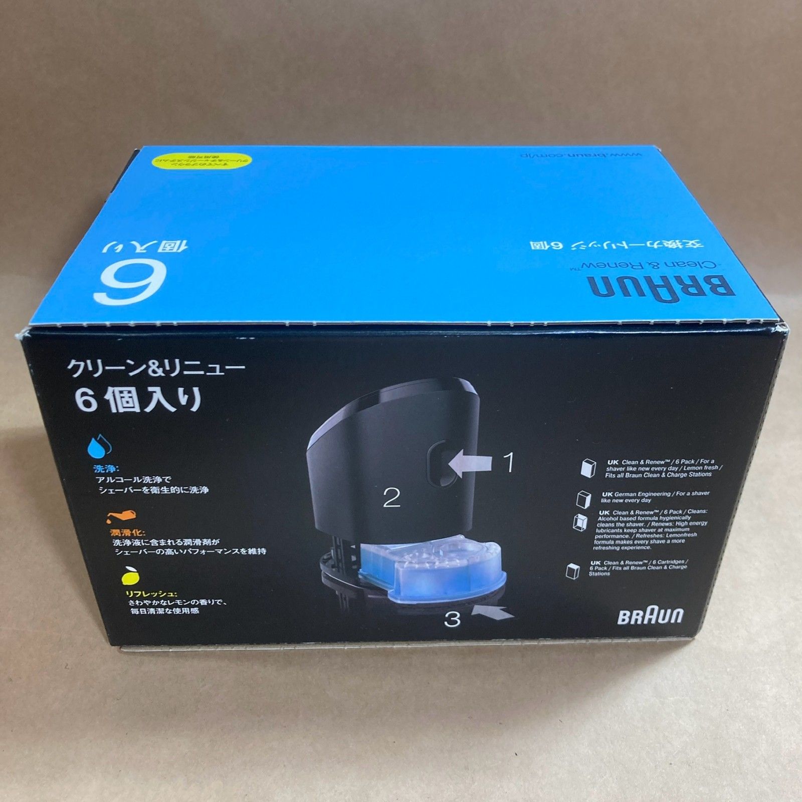 【BRAUN美品】Clean & Renewバリューパック 5個+1個 2セット ブラウン交換カートリッジ5+1個セット×2箱 BRAUN美品】Clean & Renew