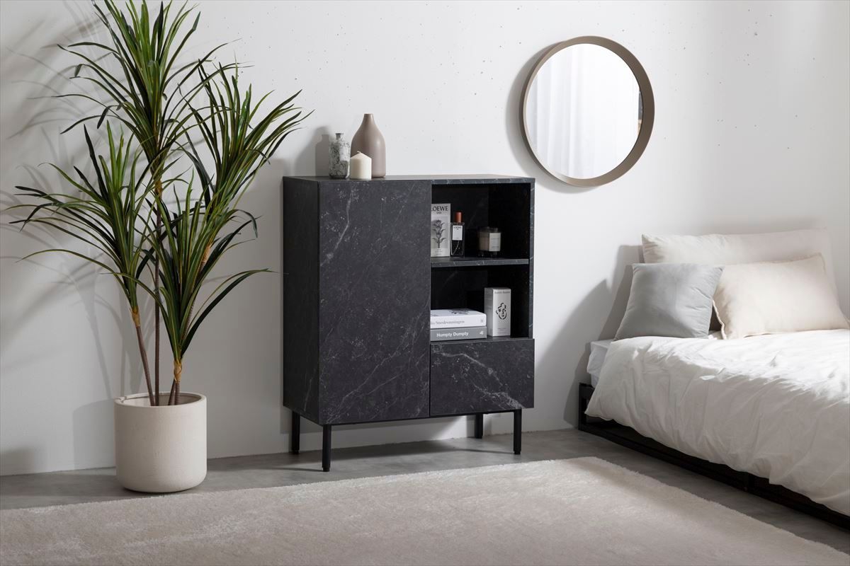 サイズ、デザインオーダー可！バッタン3枚扉キャビネット