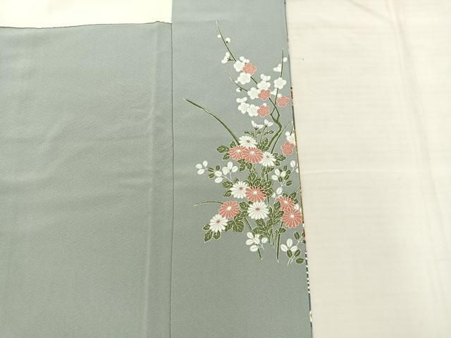 平和屋着物□豪華色留袖 駒刺繍 屏風御所車花文 暈し染め 金彩