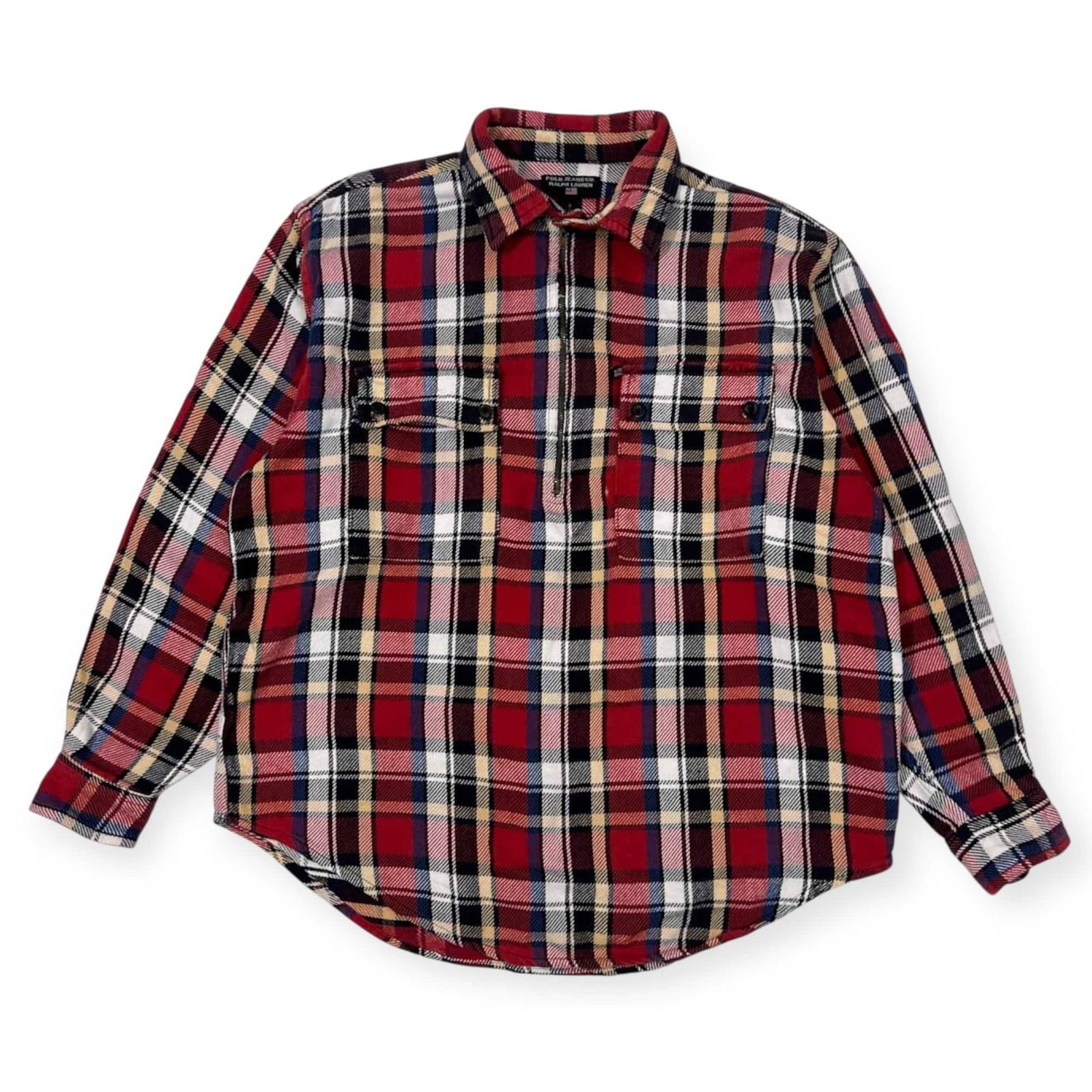 00s Polo Jeans Co. RALPH LAUREN ラルフローレン チェック ハーフ 