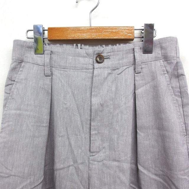 美品 Plage タックワイドパンツ グレー 36　 　 　グレー 後ろタックワイドパンツ：グレー | ボトムス | skep