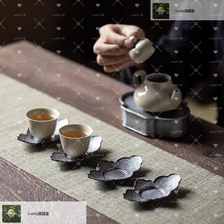 錫製 茶托 茶器 茶道具 煎茶道具 5客 - メルカリ