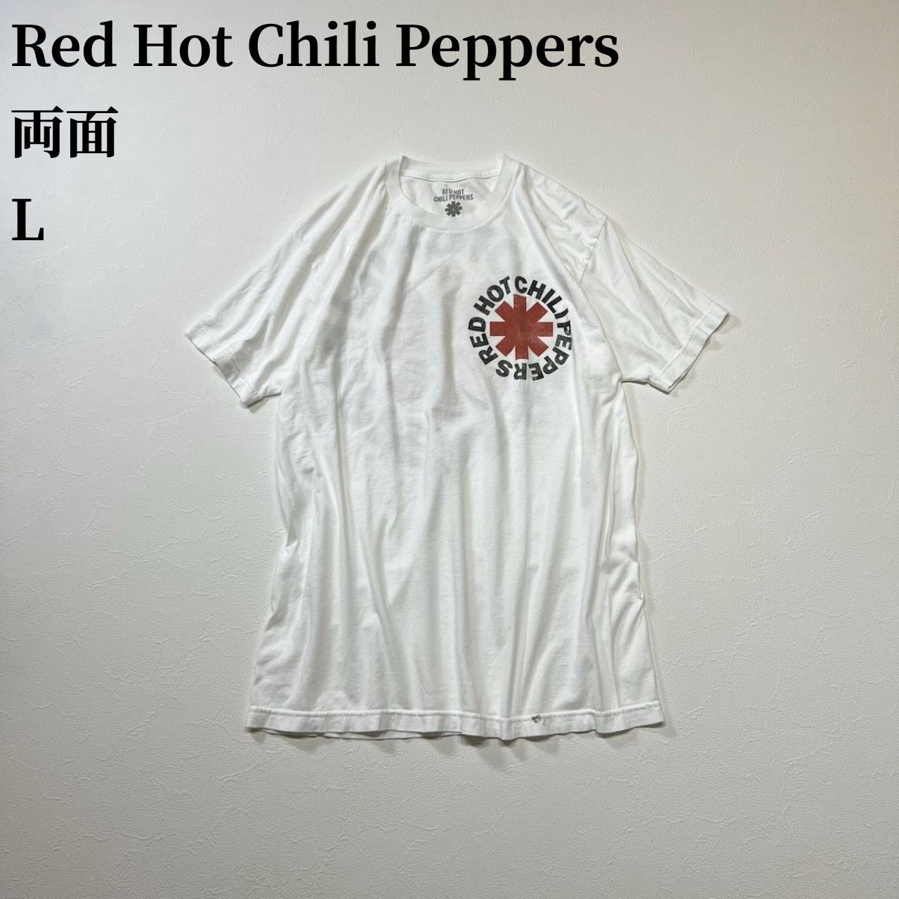 Red Hot Chili Peppers レッチリ 両面プリント バンT Tシャツ レッド
