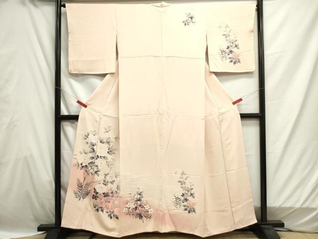 平和屋着物○上質な紬 段違い文 正絹 逸品 AAAZ7474zg