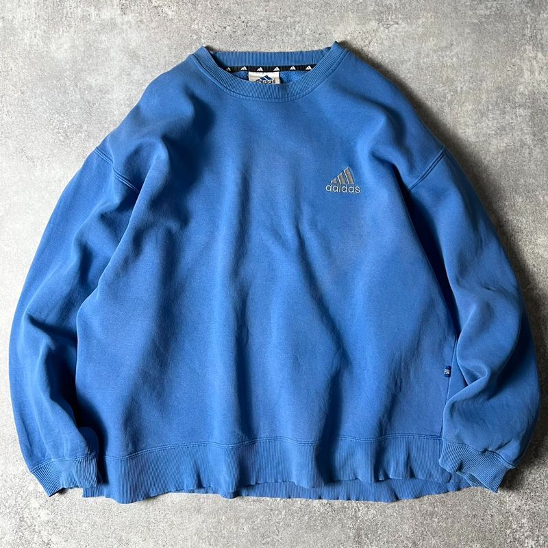 90s adidas パフォーマンス ロゴ 刺繍 スウェット トレーナー XL / 90