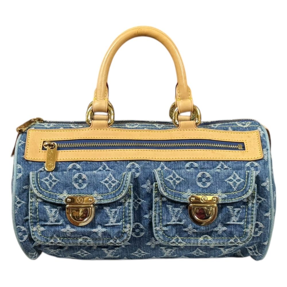 ルイヴィトン ネオスピーディ モノグラムデニム ハンドバッグ モノグラムデニム M95019 ブルー レディース LOUIS VUITTON ルイヴィトン ルイ ヴィトン