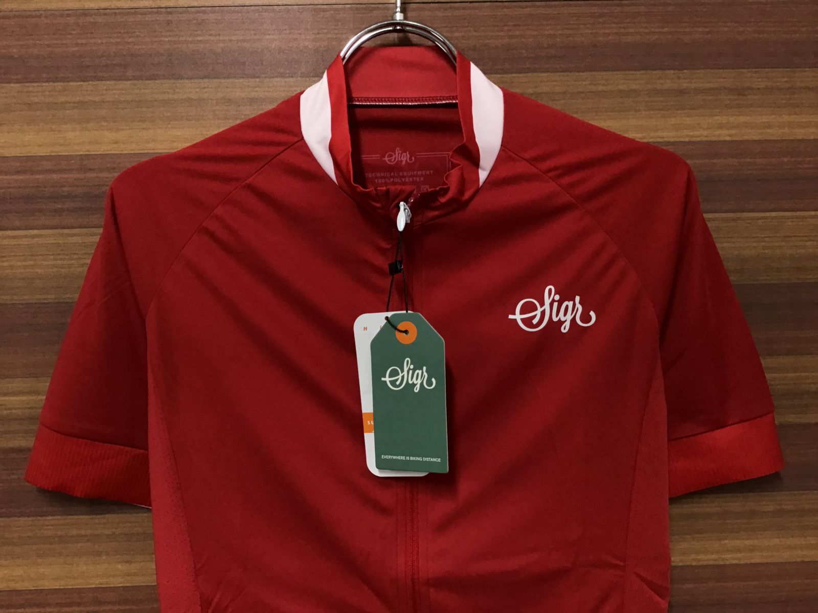 GY166シーガーSigrVALLMOWOMAN半袖サイクルジャージ赤XXS