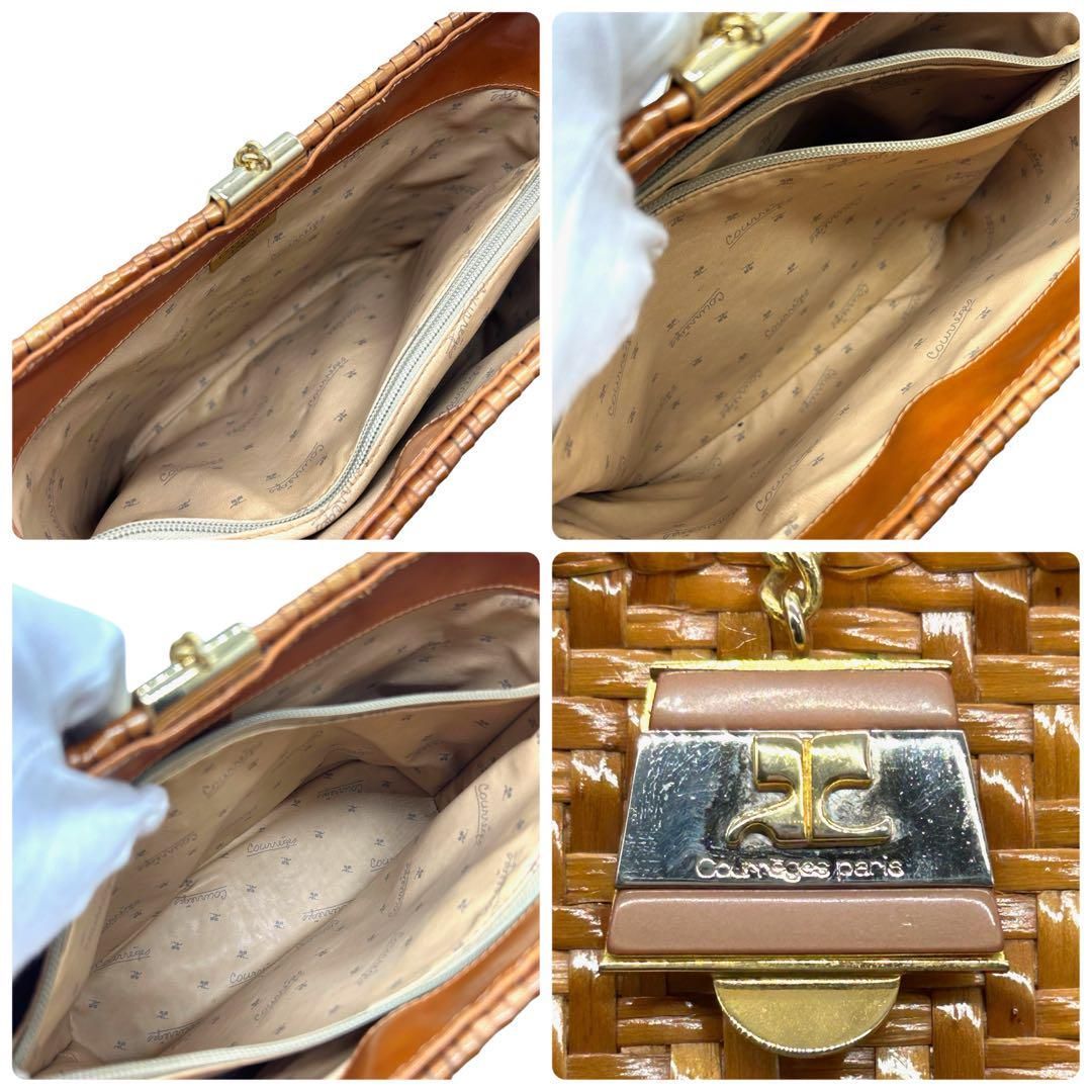 良品 1091 クレージュ カゴバッグ ワンショルダーバッグ