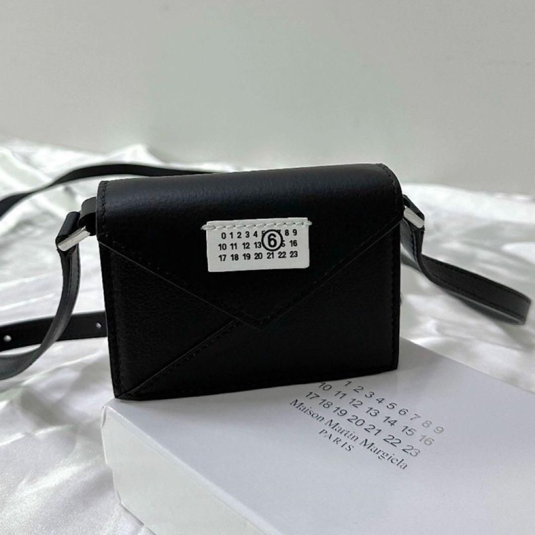 MM6ショルダーバッグブラック-MM輸入