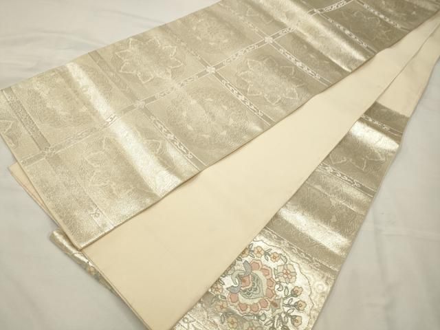 蘇州刺繍 相良刺繍 袋帯 唐花文様 金糸 銀糸 正絹 六通 最高級袋帯「蘇州汕頭相良刺繍 唐花華紋」 | 販売着物商品,袋帯