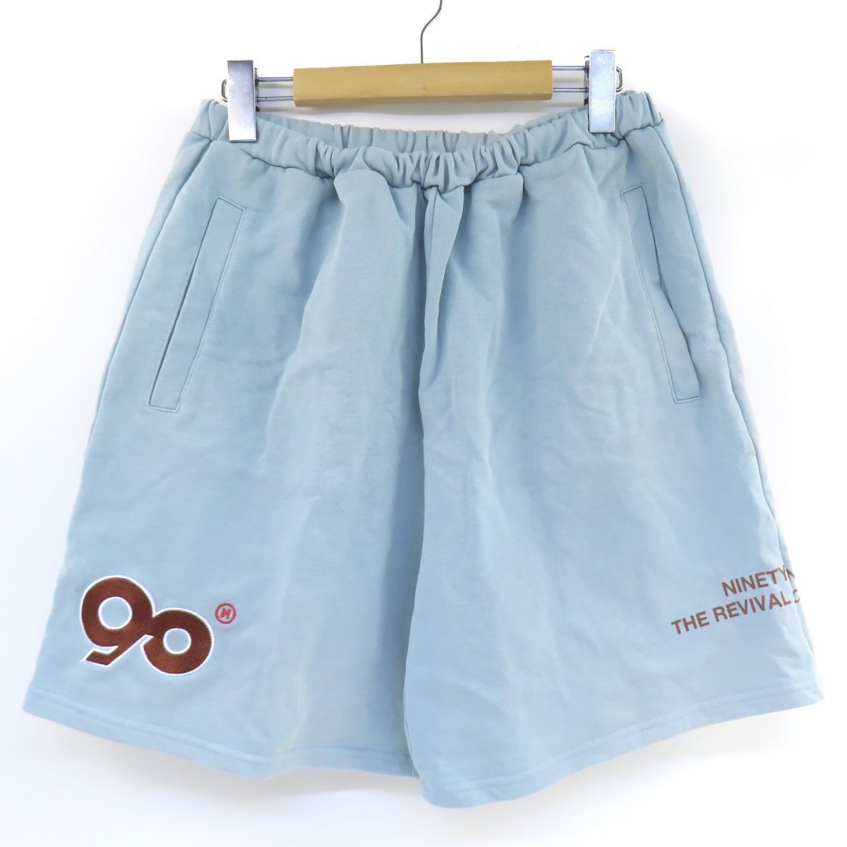 9090 ナインティナインティ 90 Logo Sweat Half Pants