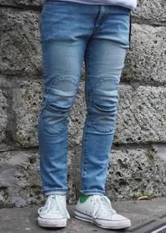 高品質■アレキサンダーリーチャン 膝加工 ストレッチ デニム ジーンズ 高品質□アレキサンダーリーチャン 膝加工 ストレッチ デニム