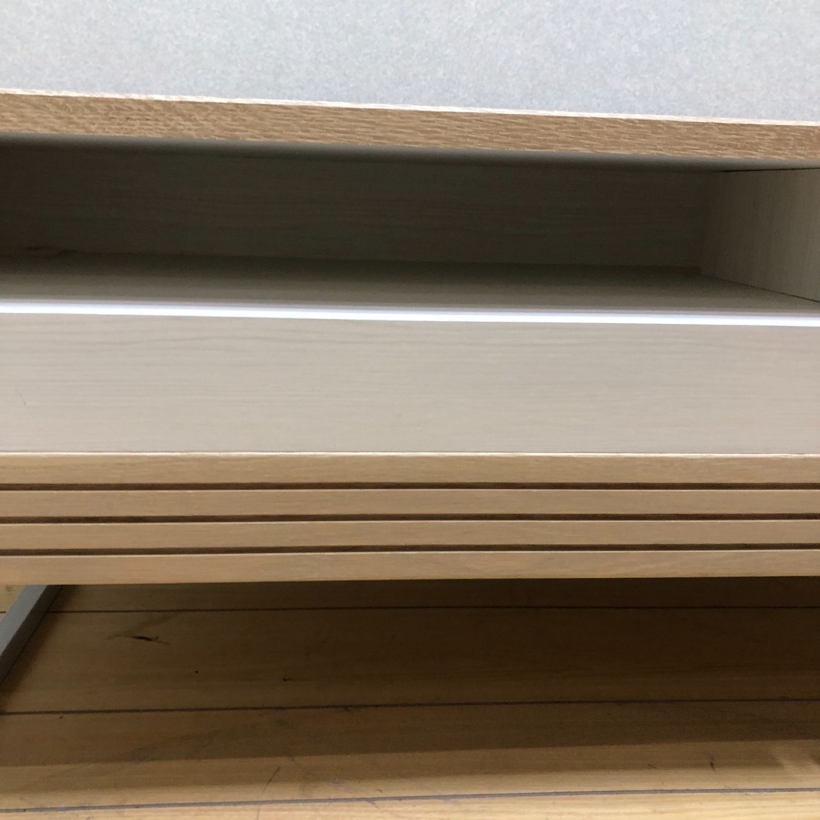 美品 ナチュラル木目ローボード テレビ台 幅90cm 北欧風