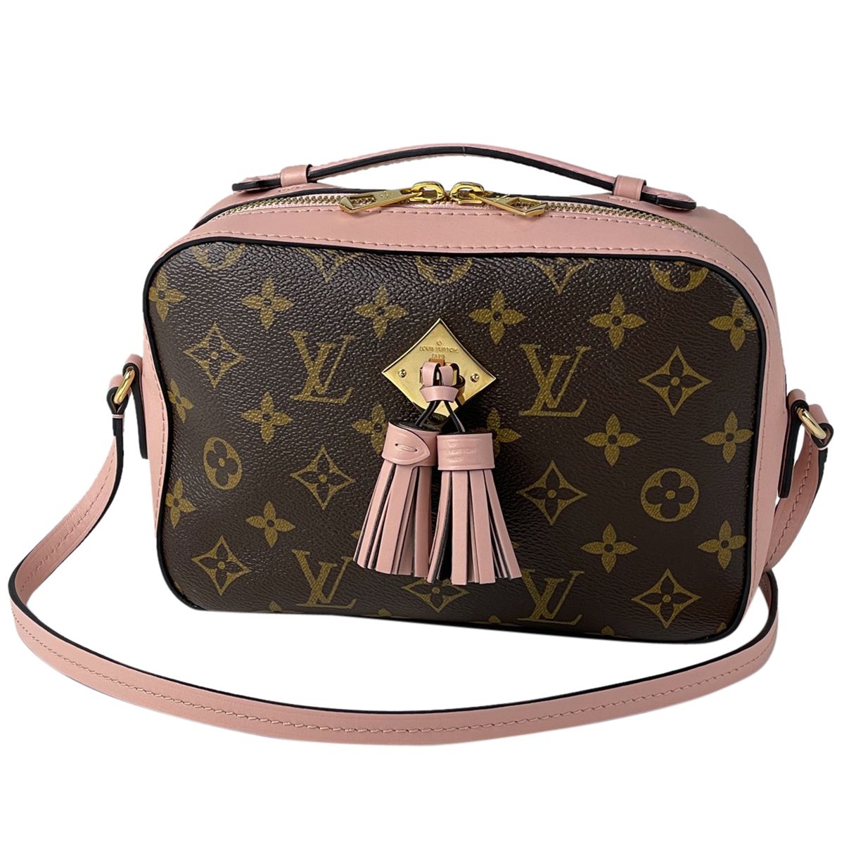 ルイ・ヴィトン Louis Vuitton サントンジュ 斜め掛け フリンジ ...