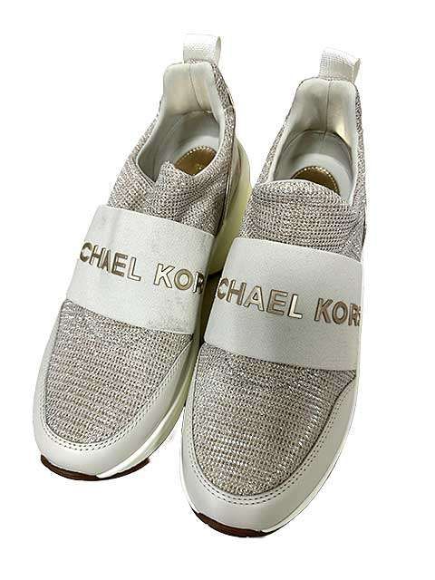 MICHAEL KORS マイケルコース 靴 スリッポン 厚底 レディース サイズ6.5M ラメ＿S24＿s-0208-r24＿セルモアから