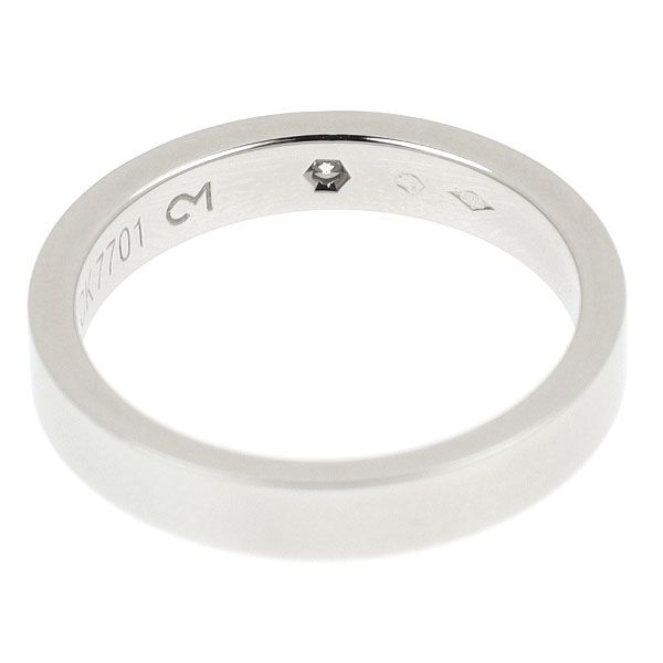 【新品同様】カルティエ　C ドゥ　エングレーブド　リング　PT950 Cartier カルティエ エングレーブド リング Cドゥカルティエ #56