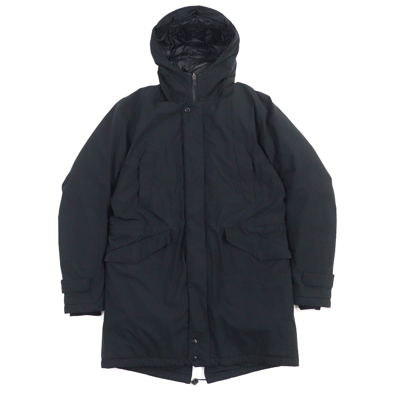 良品Herno ヘルノ 2018年製 PI091UL Laminar ラミナー GORE-TEX ゴアテックス モッズ ダウンジャケット ブラック 46 正規品 メンズ