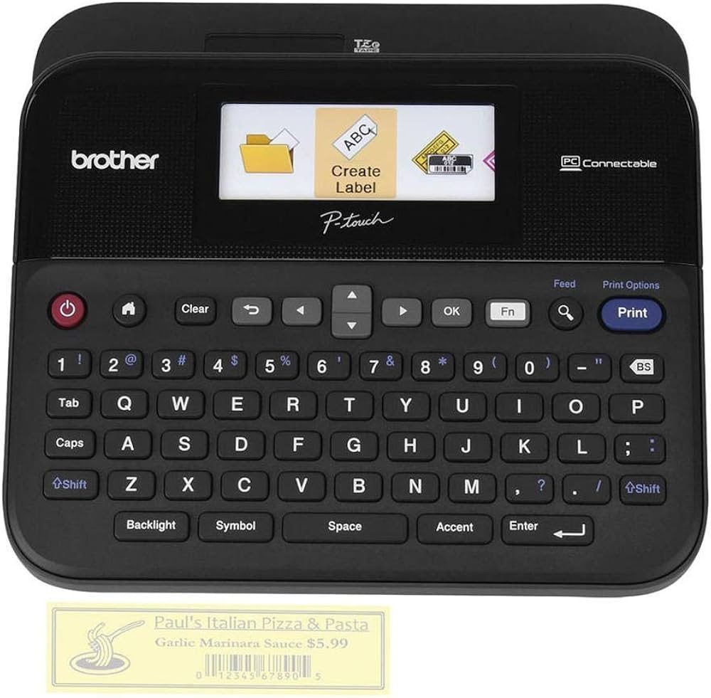 ラベルライター Brother PTD600 液晶搭載 PC接続も なキーボードモデル