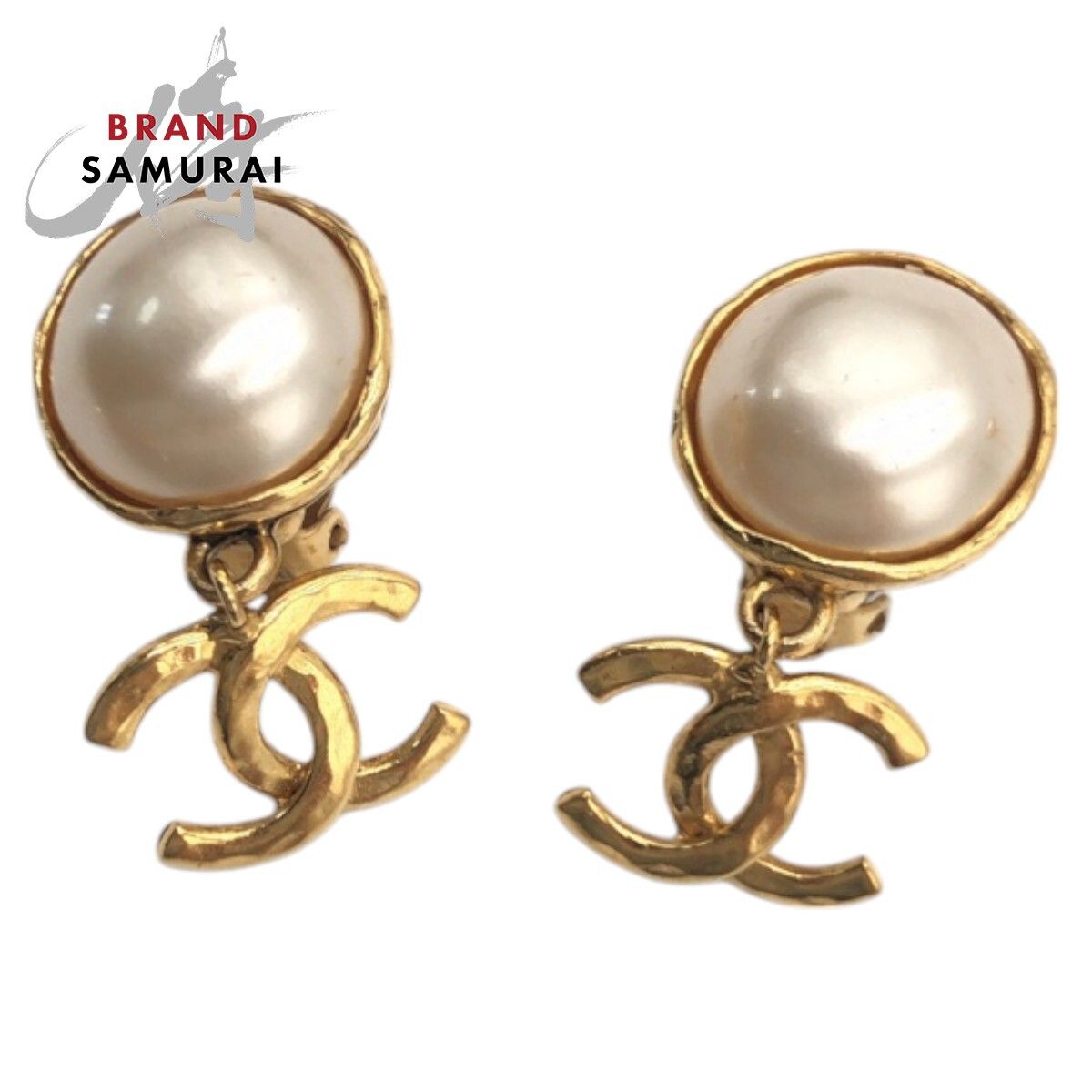 美品 CHANEL シャネル ヴィンテージ ココマーク ゴールド メタル