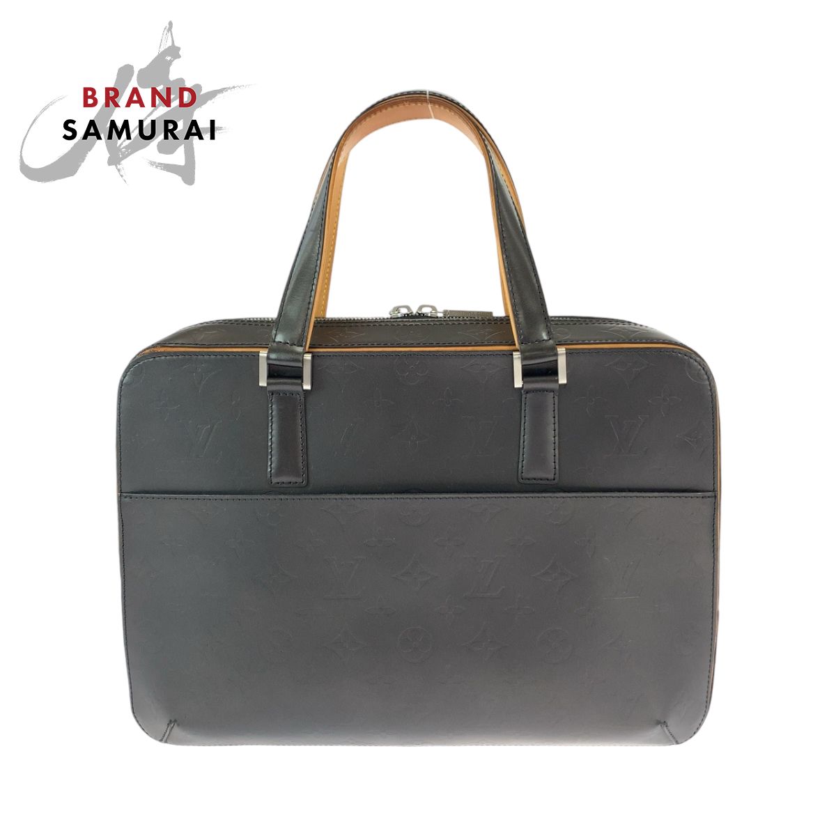 LOUIS VUITTON ルイヴィトン モノグラム マット マルデン グレー シルバー金具 パテントレザー M55132 ハンドバッグ メンズ 408852【中古】