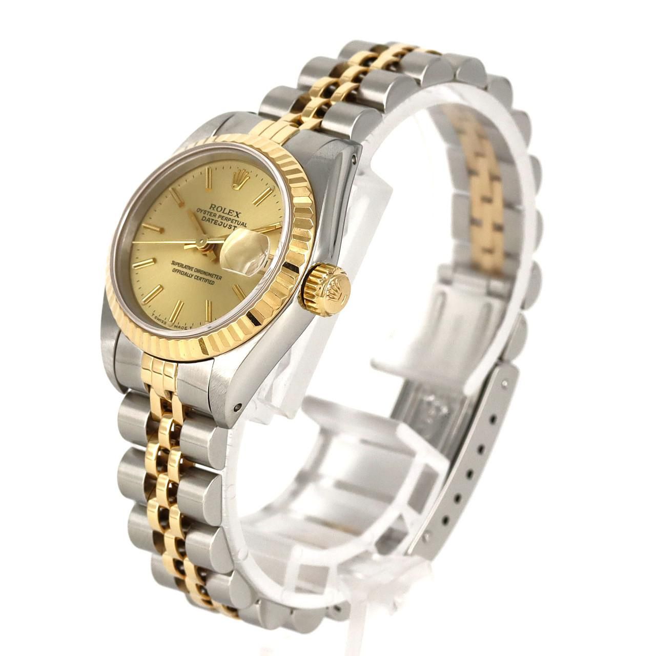 わたあめ　ROLEX ロレックス 69173 68273 YG/SS ロレックス デイトジャスト 69173 SS×YG SS×YG AT シャンパン