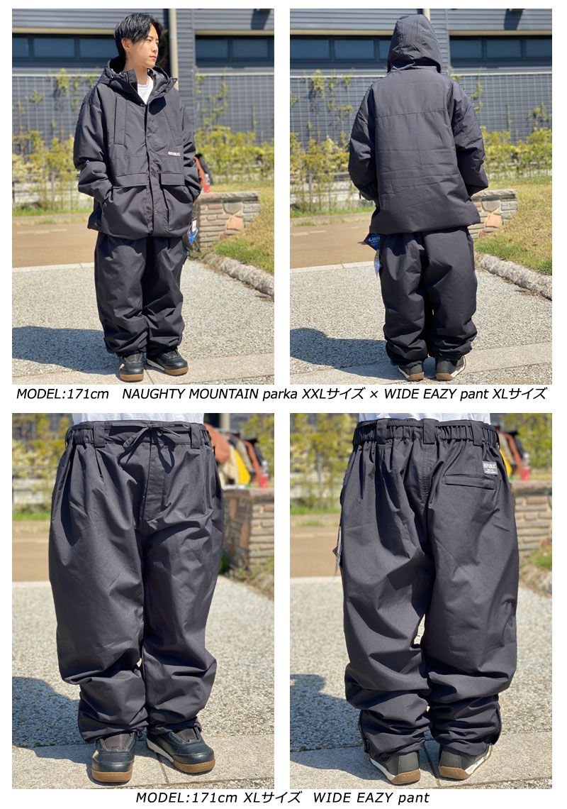 23-24 REPUBLIC &CO/リパブリック WIDE EAZY pant メンズ レディース ワイドイージーパンツ スノーボードウェア スノーウェアー 2024 型落ち