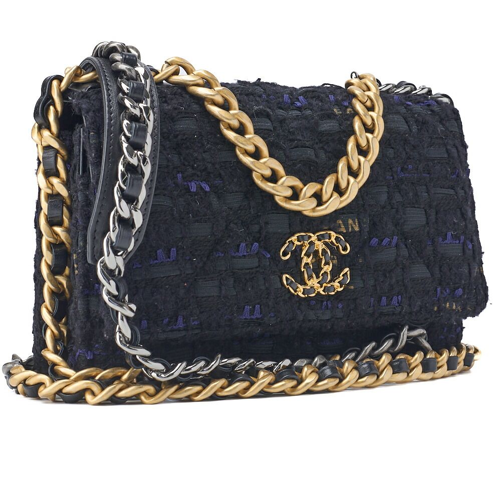 CHANEL シャネル　クラシック チェーンウォレット　ツイードショルダーバッグ 名東】【CHANEL】シャネル ミニクラシック チェーンショルダー