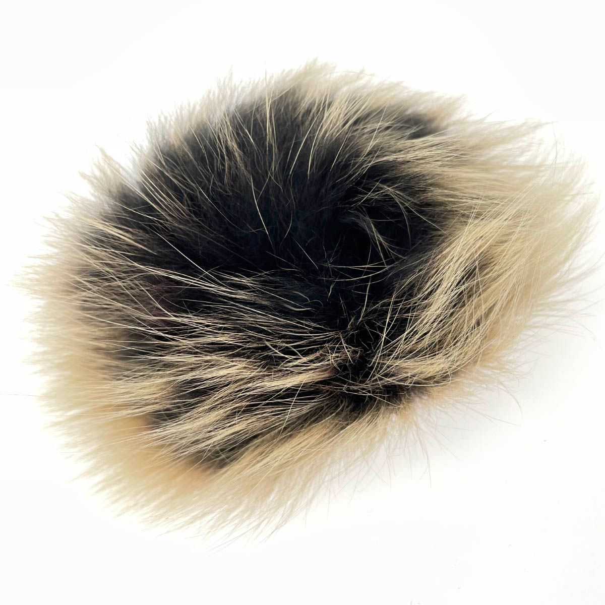 良好 FENDI フェンディ セレリア ポンポン チャーム ブラック×ベージュ