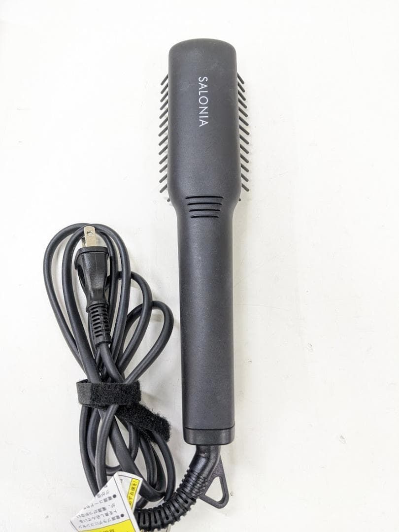 SALONIA SL-012BKS ヘアアイロン ブラシアイロン - メルカリ