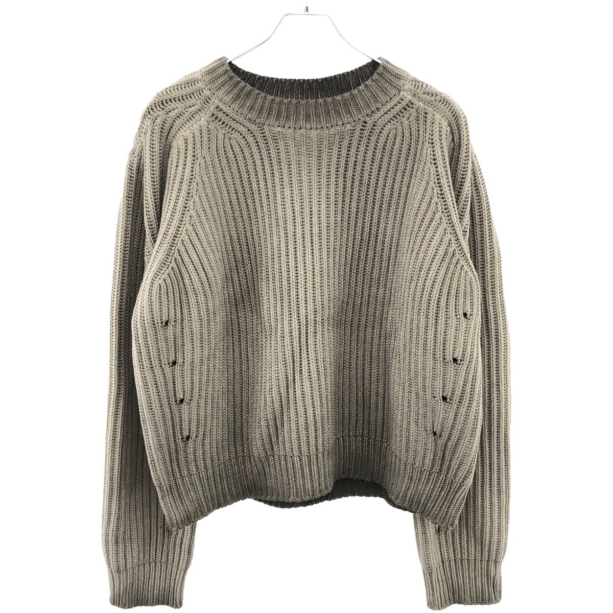 K-Two Studios Fisherman Knit グレー Sサイズ K-two Studios ケーツースタジオ fisherman knit ダメージ加工