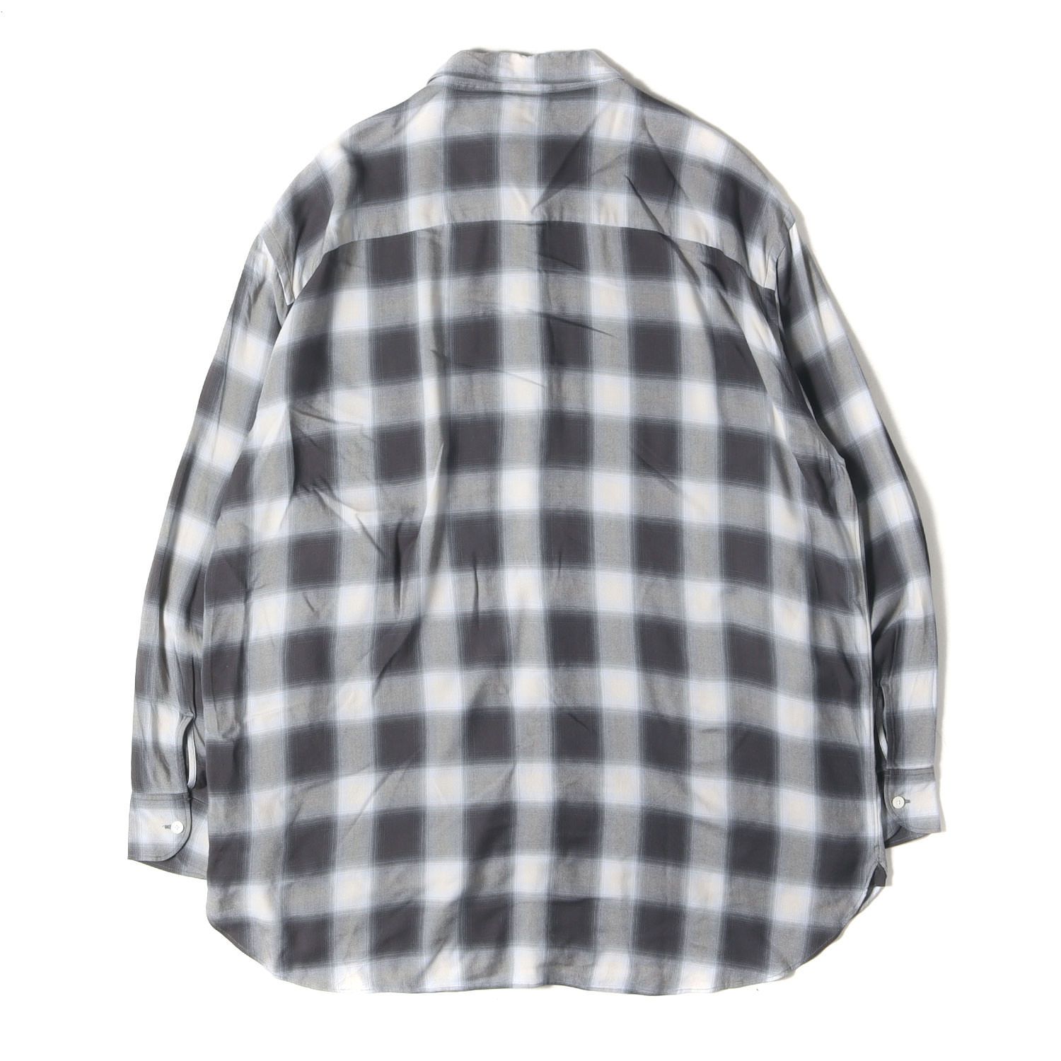 美品】BLURHMS ブラームス シャツ サイズ:3 / 23SS オンブレチェック 