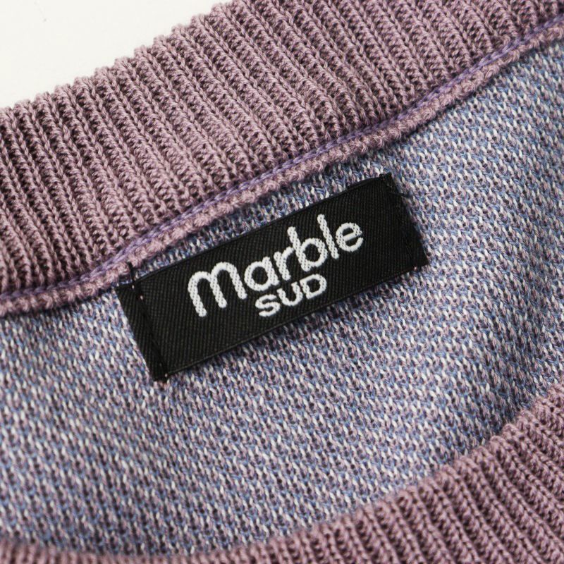 marble SUD マーブルシュッド 24SS スワンPO ニット パープル 2024SS マーブルシュッド marble SUD スワンニット/パープル