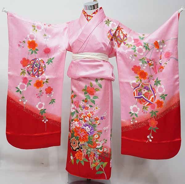 七才女児着物，長襦袢仕立て上り 　未使用品 七歳 7歳 7才 七才 女児 着物と長襦袢セット 仕立て上がり