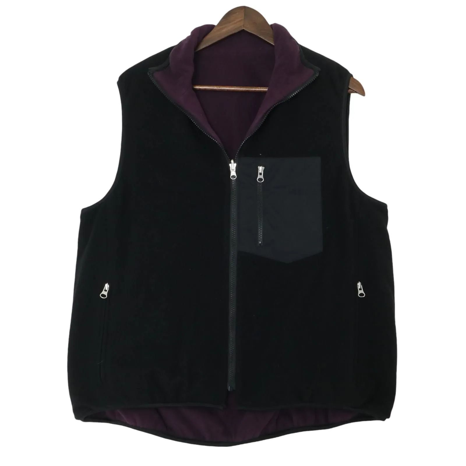 MAATEE&SONS / Cashmere Fleece Reversible Vest マーティーアンドサンズ カシミヤ 100% フリース  リバーシブル ベスト MTUN4103-0901 表記サイズ2 【2409】 - メルカリ